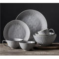 Embossed stoneware dinnerware Tableware